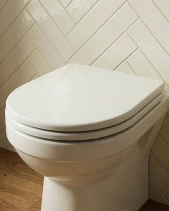 Croydex Garda Soft Close D Shaped Toilet Seat - White