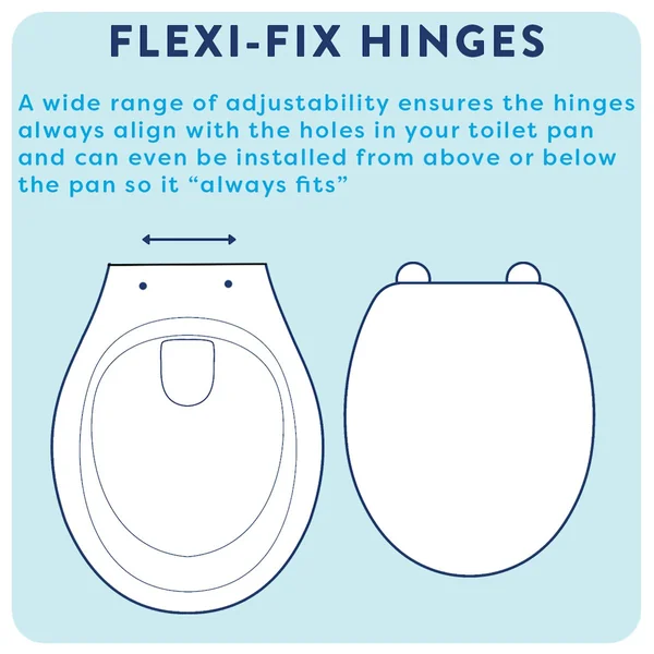 Croydex Levico Slow Close D Shaped Toilet Seat - Oak