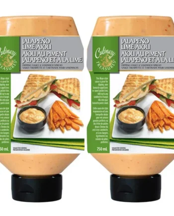 Culinary Treasures Jalapeno Lime Aioli Dipping Sauce, 2 x 750ml