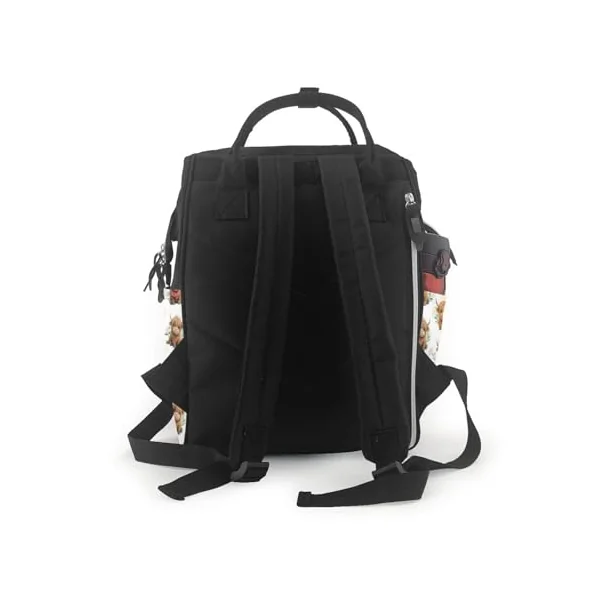 Cute Highland Cow Printed Diaper Bag Backpack Baby Bag Multi Function Baby Changing Bags For Travel, Black, One Size