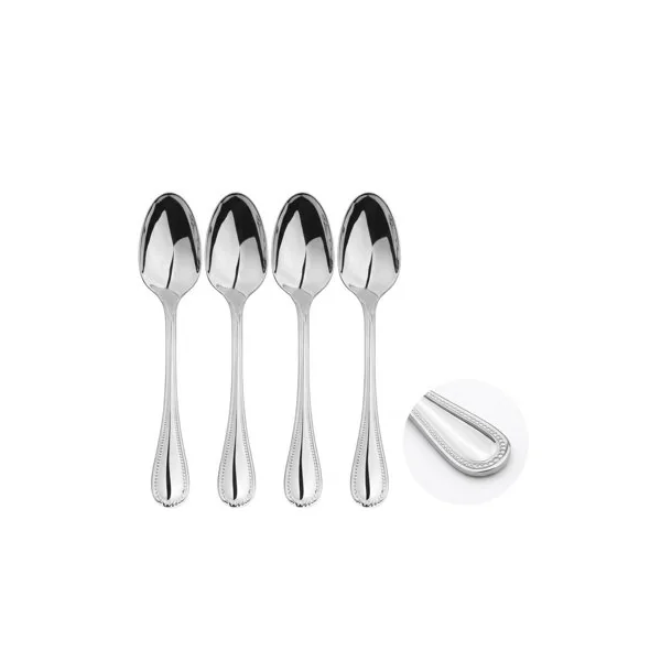 Cutlery Sets Stainless Steel 18/8 Teaspoon 4pc Set Catering Bead
