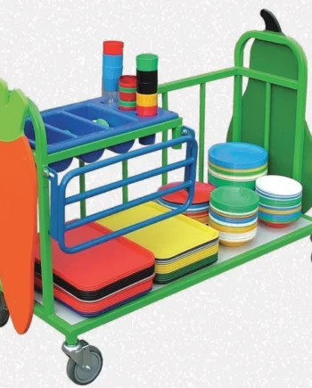 Cutlery Trolley with Tray Rail