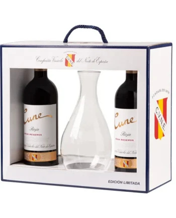 CVNE Gran Reserva Wine and Decanter Gift Set, 2 x 75cl