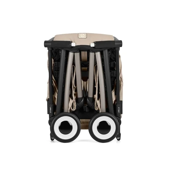 CYBEX Gold LIBELLE Pushchair, Cabin-Sized, from Approx. 6 Months to Approx. 4 Years (max. 22 kg), Ultra-Lightweight (just 6 kg), one-Hand Harness System, Almond Beige