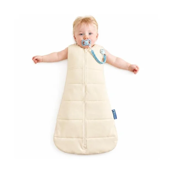 DandyLion Newborn Sleeping Bag 2.5 TOG | Newborn Sleep Sack & Swaddle | Breathable Cotton | Hip Healthy Design | Two-Way Zip & Dummy Clip | 3-12M