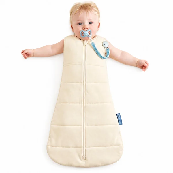 DandyLion Newborn Sleeping Bag 2.5 TOG | Newborn Sleep Sack & Swaddle | Breathable Cotton | Hip Healthy Design | Two-Way Zip & Dummy Clip | 3-12M