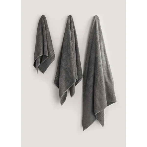 Dark Grey 100% Egyptian Cotton Towels
