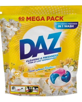 Daz Laundry Capsules 18g 60 Washes - Fresh Jasmine