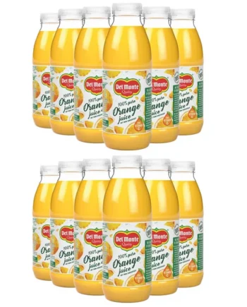 Del Monte 100% Pure Orange Juice, 12 x 500ml