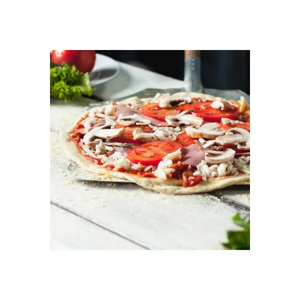 Dellonda Stainless Steel Pizza Oven Peel Paddle, 11 x 15" with 5" Wooden Handle