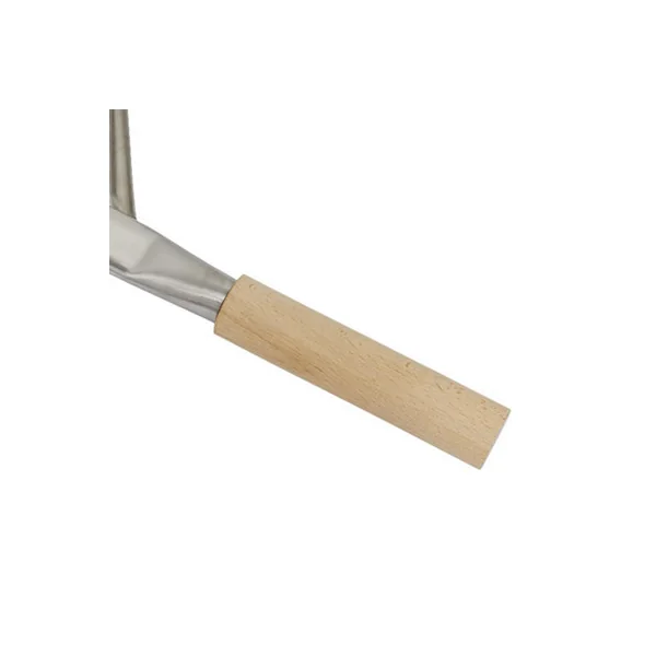 Dellonda Stainless Steel Pizza Oven Peel Paddle, 11 x 15" with 5" Wooden Handle