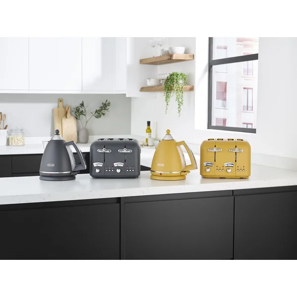 De'Longhi CT04.GY Argento Silva Toaster - Grey