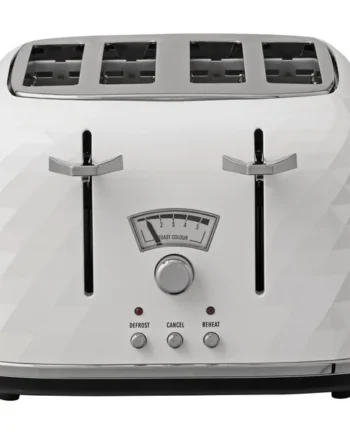 De'Longhi CTJ4003 Brillante 4 Slice Toaster - White