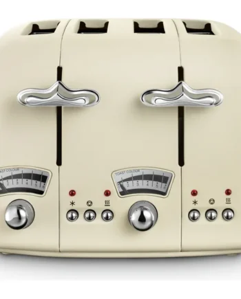 De'Longhi CTO4.BG Argento Flora 4 Slice Toaster - Beige