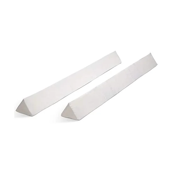 Delta Children [2-Pack] Extra Long Foam Toddler Bed Rail Bumper - Guardrail for Toddlers & Kids with Water-Resistant, Non-Slip & Machine Washable Cover - White