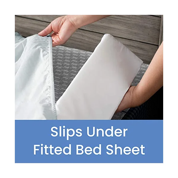 Delta Children [2-Pack] Extra Long Foam Toddler Bed Rail Bumper - Guardrail for Toddlers & Kids with Water-Resistant, Non-Slip & Machine Washable Cover - White