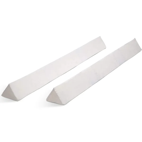 Delta Children [2-Pack] Extra Long Foam Toddler Bed Rail Bumper - Guardrail for Toddlers & Kids with Water-Resistant, Non-Slip & Machine Washable Cover - White