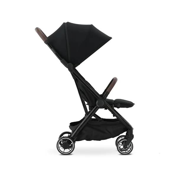 Deryan Air Travel Buggy - Cabin Approved - Compact Stroller & Travel Bag 8 kg - Travel Stroller for Life On The Go - Foldable & Lightweight - Suitable from Birth to 4 Years (0-4 Years) - Black
