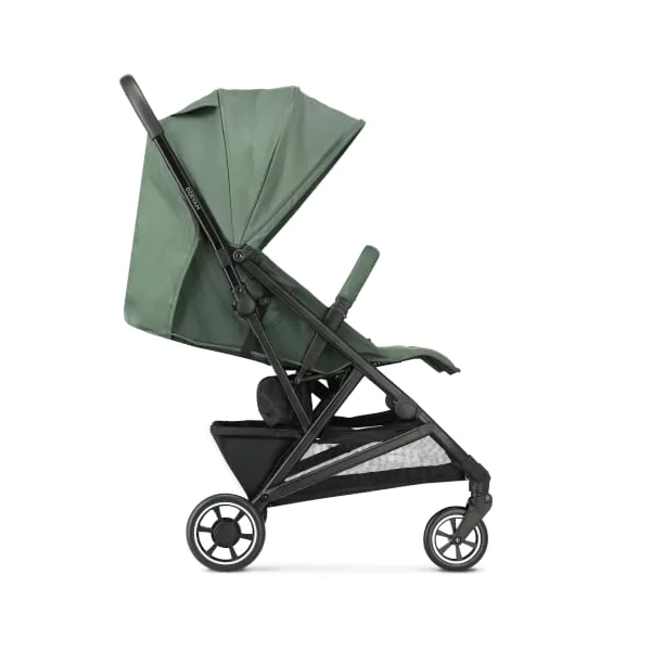 Deryan Easy Travel Buggy - Birth up to 22 kg with Reclining Function - Lightweight & Compact Baby Pushchair (6.5kg) - One Hand Small Foldable, Sun Protection UPF 50+, Large Storage Basket - Green