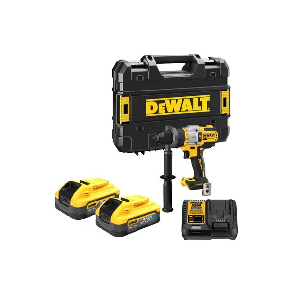 DeWalt DCD999H2T 18v XR FlexVolt Advantage Hammer Drill - 2x 5ah Powerstack