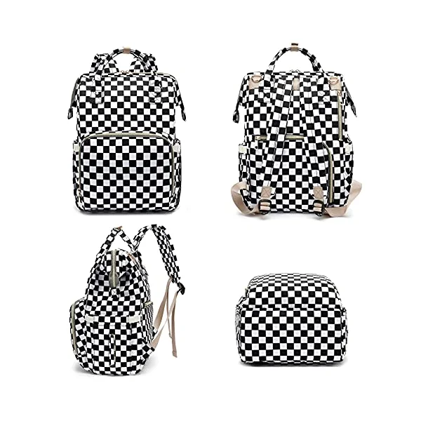 Diaper Bag Backpack for Baby Girls, Mom Waterproof Large Nappy Bags for Women