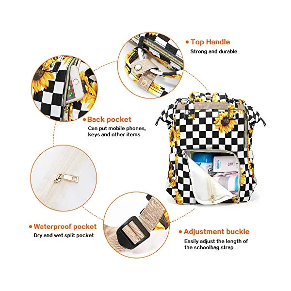 Diaper Bag Backpack for Mom & Dad, Multifunction Waterproof Baby Changing Bags, Large Nappy Bag Backpack
