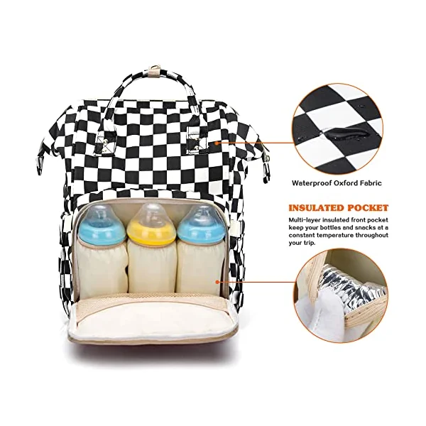 Diaper Bag Backpack for Mom & Dad, Multifunction Waterproof Baby Changing Bags, Large Nappy Bag Backpack