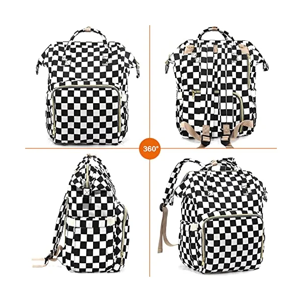 Diaper Bag Backpack for Mom & Dad, Multifunction Waterproof Baby Changing Bags, Large Nappy Bag Backpack