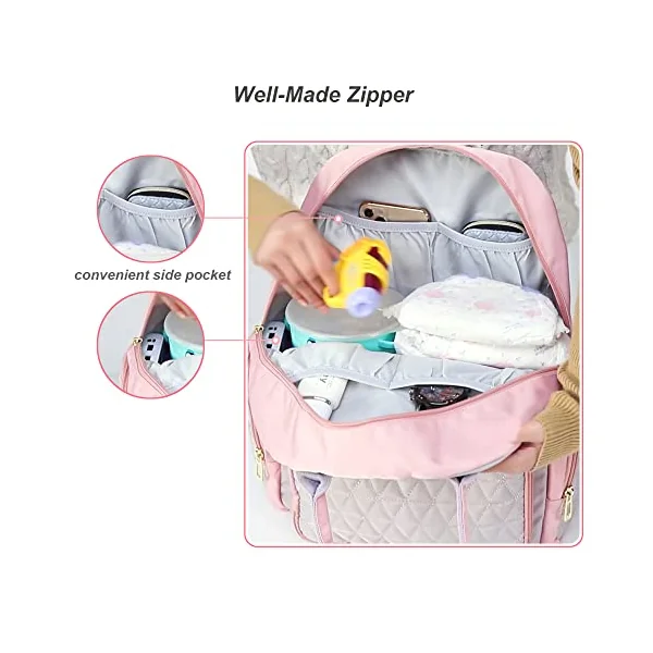 Diaper Bag Backpack Mommy Hospital Baby Bags For Boys Girl Travel Backpacks Mom Grey Dad Diaper Bag Tote Baby Registery Diaper Bags Backpack