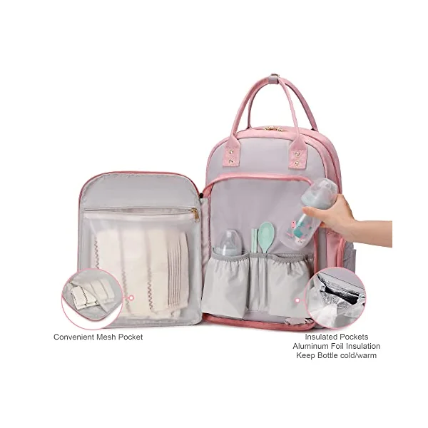 Diaper Bag Backpack Mommy Hospital Baby Bags For Boys Girl Travel Backpacks Mom Grey Dad Diaper Bag Tote Baby Registery Diaper Bags Backpack