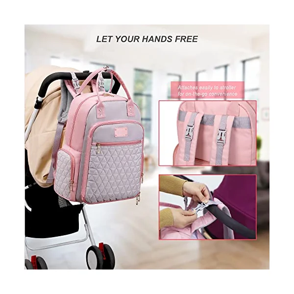 Diaper Bag Backpack Mommy Hospital Baby Bags For Boys Girl Travel Backpacks Mom Grey Dad Diaper Bag Tote Baby Registery Diaper Bags Backpack