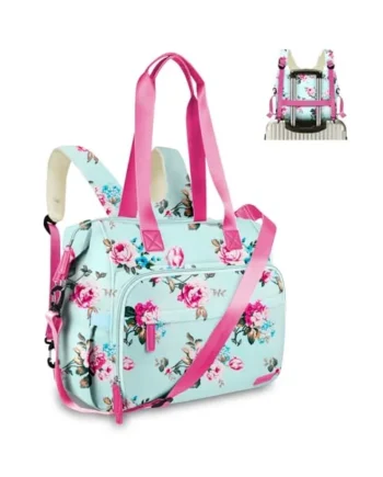 Diaper Bag Backpack, Mommy Travel Diaper Bag Tote with Shoulder Strap, Hospital Bag, Weekender Baby Bag for Mom