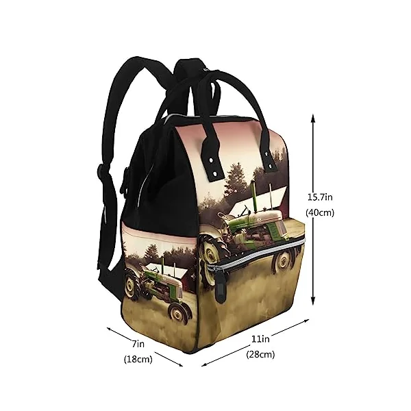 Diaper Bag Nappy Backpack Baby Bag Purple Black Goth Spooky Mummy Backpack Multifunction Changing Bags for Travel