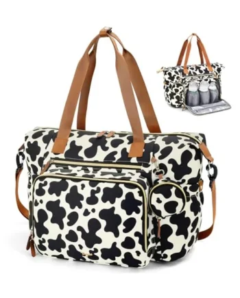 Diaper Bag Tote, Large Baby Diaper Bags, Hospital Bag for Labor Delivery with Pacifier Case Changing Pad