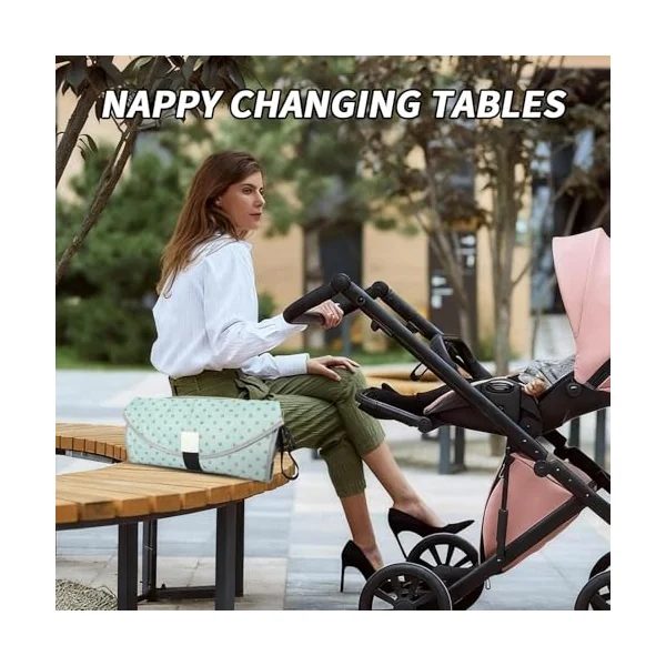 Diaper Changing Mat Portable Quick-Drying Mat Diaper Change Table Cover | Foldable Waterproof Nappy Changing Station Portable Diaper Change Table Cover for Vacation, Holiday, Road Trip
