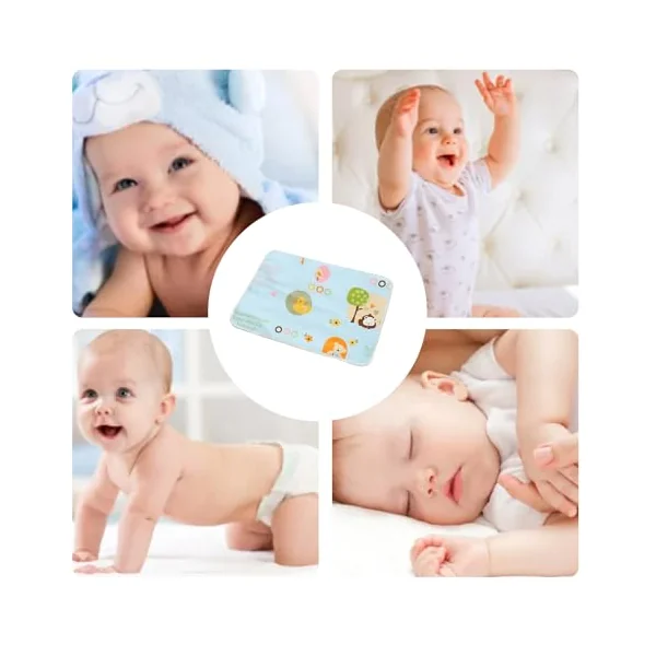 Diaper Changing Pad Travel Breathable Washable Quilted Absorbent Waterproof | Travel Diaper Change Mat Portable Washable Waterproof Absorbent Child Change Mat Small Kids and Children Boys