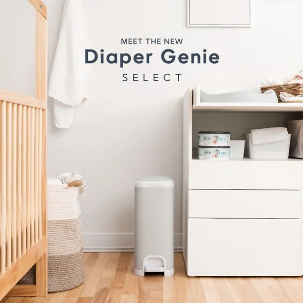 #Diaper Genie Select Nappy Bin - Stone Grey