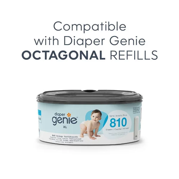 #Diaper Genie Select Nappy Bin - Stone Grey