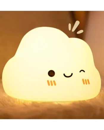 Diboniur Cute Night Light Kids Bedroom, Baby Night Light Newborn, 7 Colors 3 Brightness, Cloud Lamp for Kids Toddler Nursery Decor, Rechargeable, White