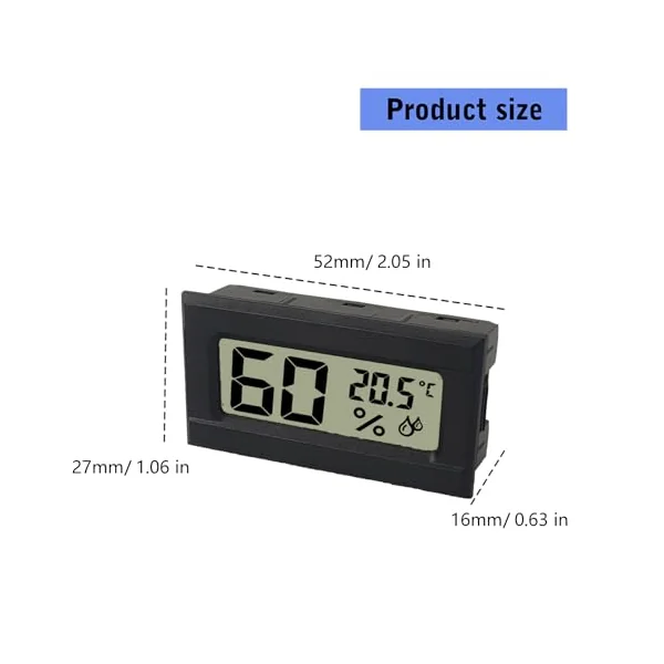 Digital Hygrometer for Infant Nursery with Sensors Clear Display Home Offices Temperature Monitor