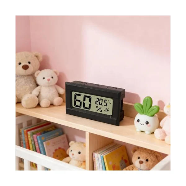 Digital Hygrometer Thermometers Temperature Meter for Bedroom Offices with Memory Records and Comfort Levels Indicators Hygrometer for Nursery Room
