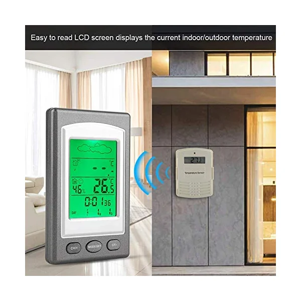 Digital Refrigerator Thermometer Alarm Fridge Temperature Monitor Mini Battery Powered Freezer Room with Max/Min Records