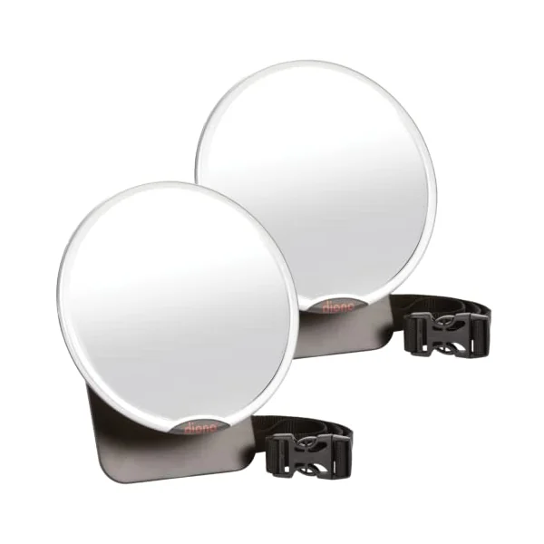 Diono Easy View Baby Mirror (2-Pack), White
