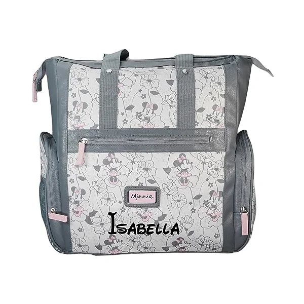 Disney Personalized Diaper Bag Character MICKEY MINNIE and MORE Multi-Pocket Functional Baby Diaper Bag Backpacks