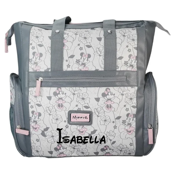 Disney Personalized Diaper Bag Character MICKEY MINNIE and MORE Multi-Pocket Functional Baby Diaper Bag Backpacks