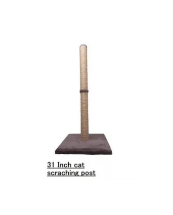 DIVCHI 31" Cat Scratching Post 80 cm for Cats Keep Your Cat Happy and Your Furniture Safe