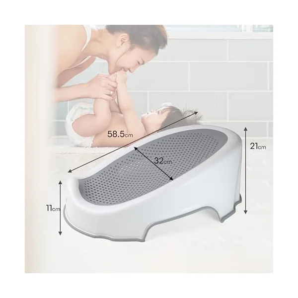 DIVCHI Baby Bath Seat Newborn Bathing Essential Baby Bath Support - Ergonomic Design Safe & Comfortable Nonslip Baby Bath Chair