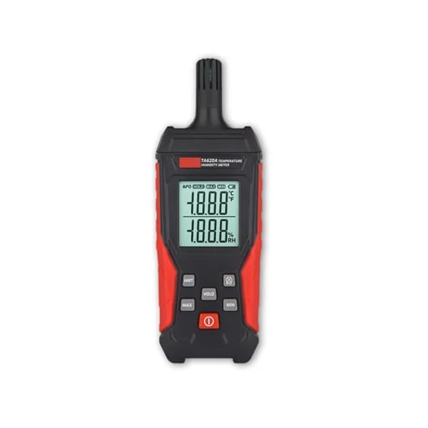 Diyeeni TA620A Temperature Humidity Meter, Handheld Thermometer Hygrometer with Ambient, Dew Point, Wet Bulb, High Precision Temperature & Humidity, Support Data Storage