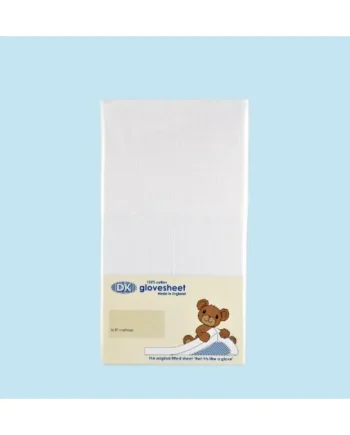 DK Cot Bed Fitted Sheet (White)