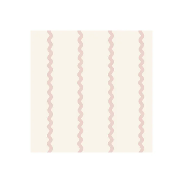 Do the Wiggle Stripe Wallpaper Pink / Cream World Of Wallpaper 50475